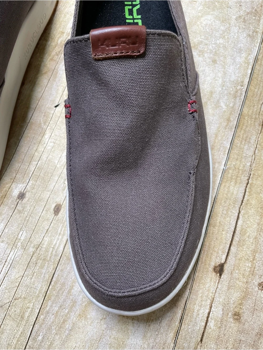 Kuru Men’s Pace Slip On Loafer Deck Sneaker Shoes In Brown